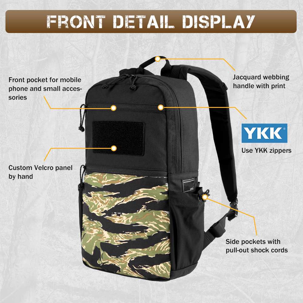 Votagoo 8005 Outdoor Combat Hiking Bag Camping Camouflage Tactical Backpack with Carbon Frame