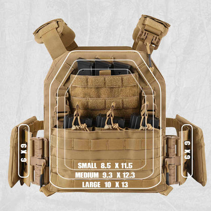 Votagoo Outdoor 1000D Nylon Tactical Combat Tactic Vest Plate Carrier