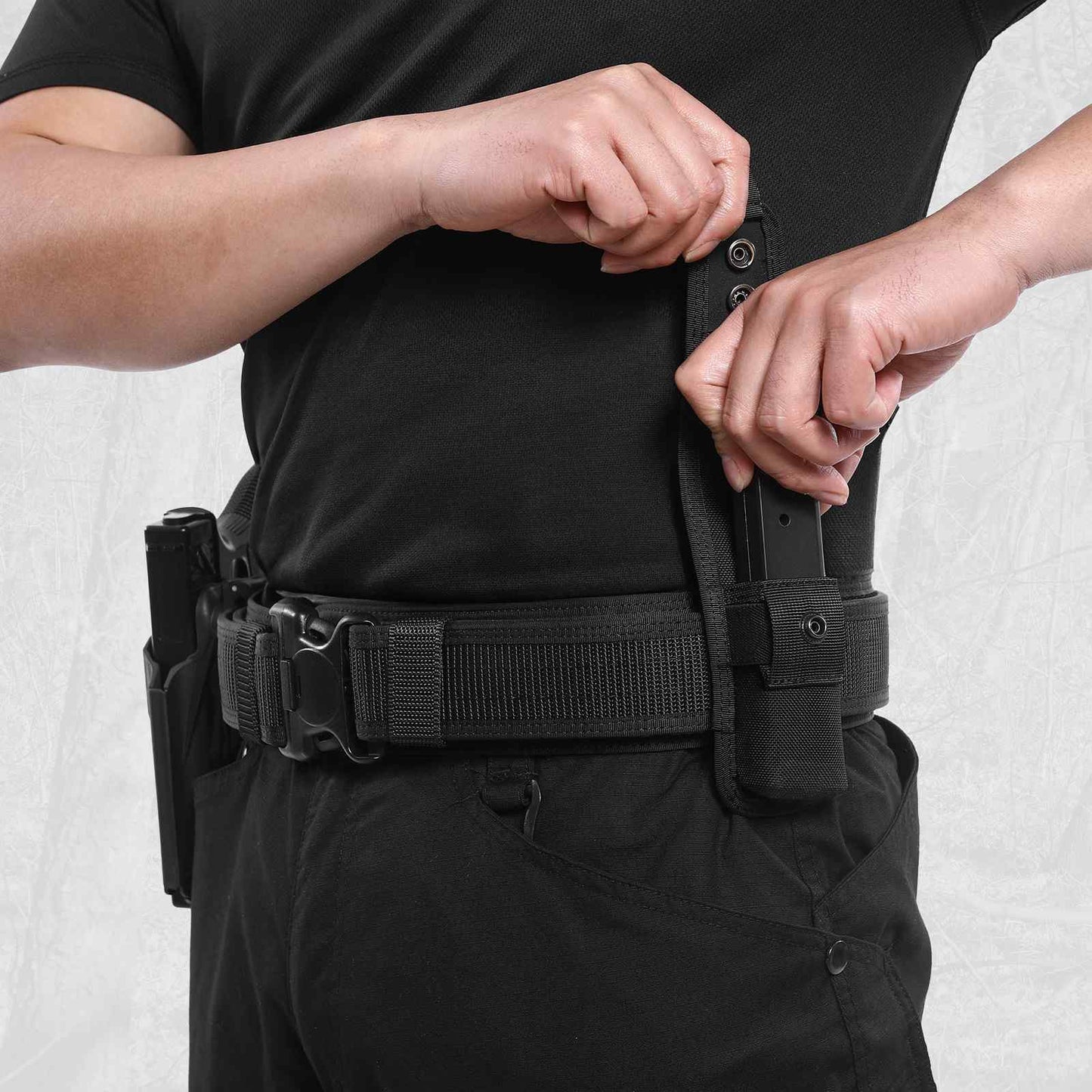 Votagoo Single Double Nylon Mag Pouch for Duty Belt Pistol Magazine Holster