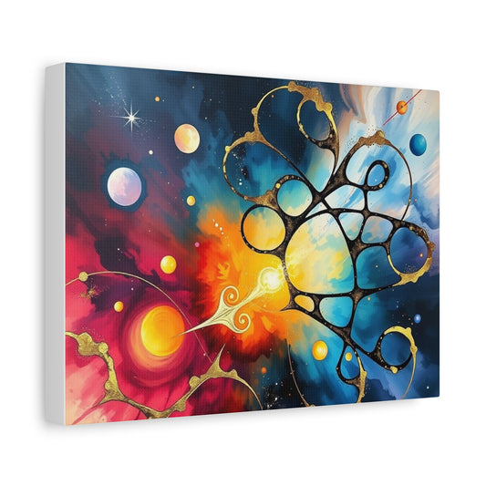 Galactic Abstract Art Canvas Print