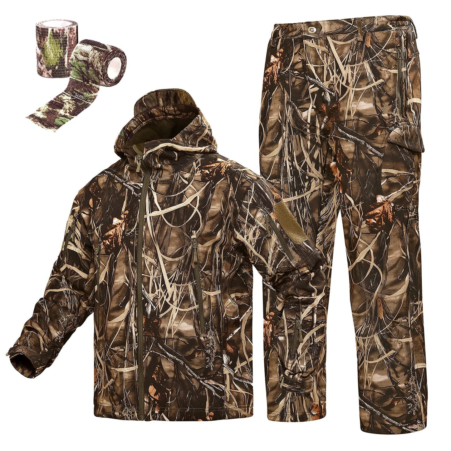 Hunting Gear Suit For Men Camouflage Windproof Jacket