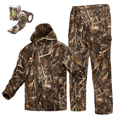 Hunting Gear Suit For Men Camouflage Windproof Jacket