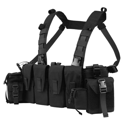 Votagoo Tactical Chest Rig with 5.56/7.62 Magazine Pouches & Detachable MOLLE System