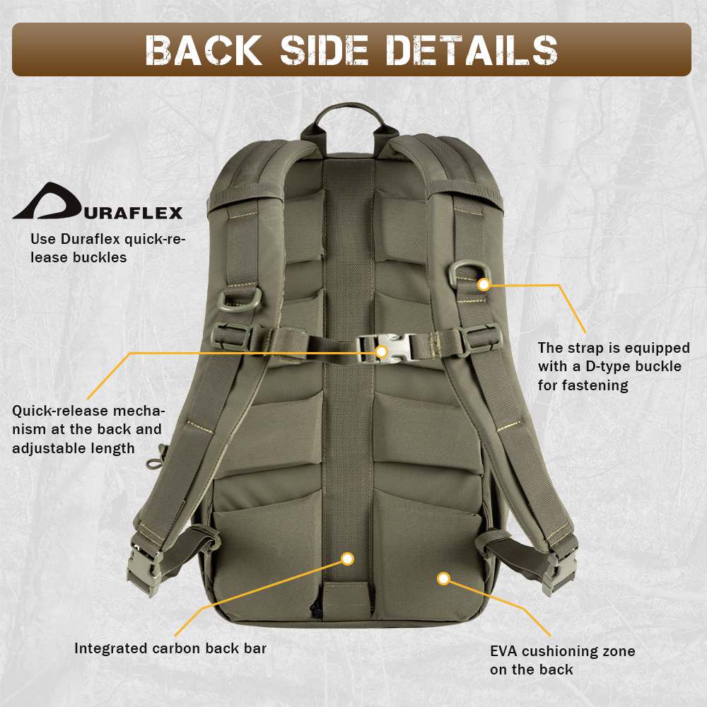 Votagoo 8005 Outdoor Combat Hiking Bag Camping Camouflage Tactical Backpack with Carbon Frame