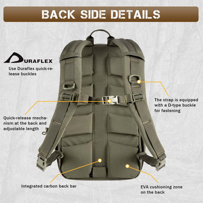 Votagoo 8005 Outdoor Combat Hiking Bag Camping Camouflage Tactical Backpack with Carbon Frame