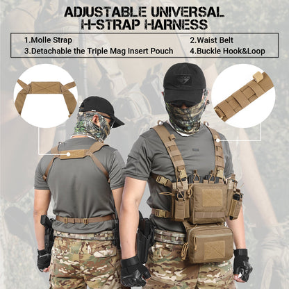 Votagoo Adjustable & Detachable Tactical Chest Rig