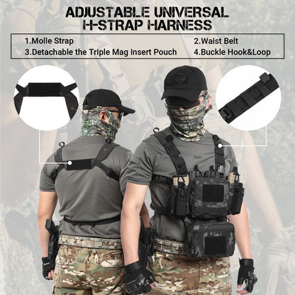 Votagoo Adjustable & Detachable Tactical Chest Rig