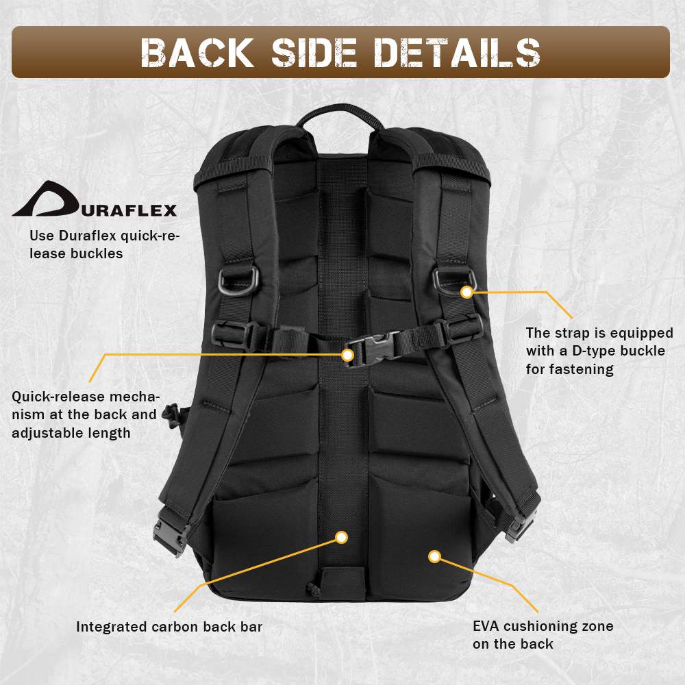 Votagoo 8005 Outdoor Combat Hiking Bag Camping Camouflage Tactical Backpack with Carbon Frame