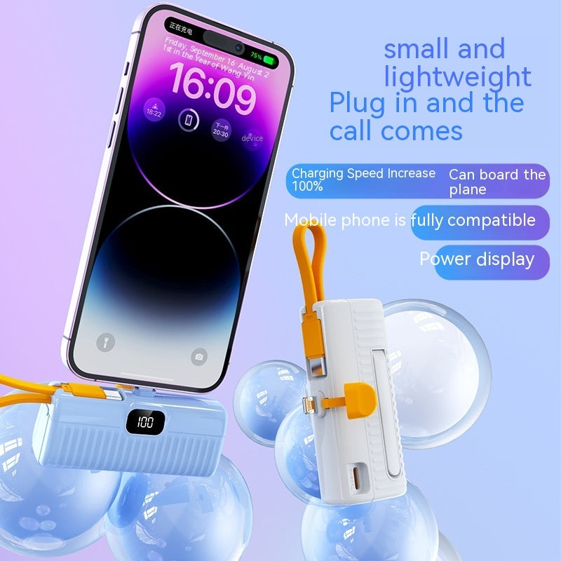Portable Capsule Mini Compact Power Bank