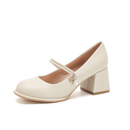 With Chunky Heel High Heels - Convenient store