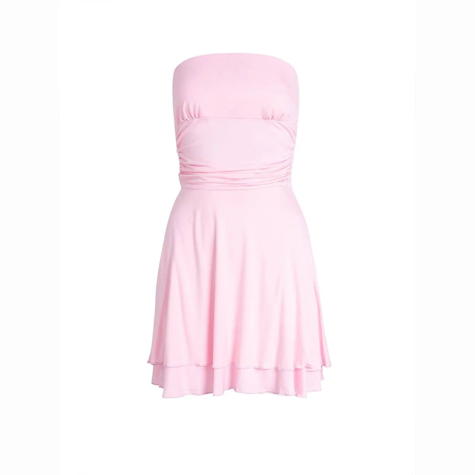 Y2K Tube-top Short Dress Summer Sexy Pleated Tight Dresses For Womens Clothing Convenient store