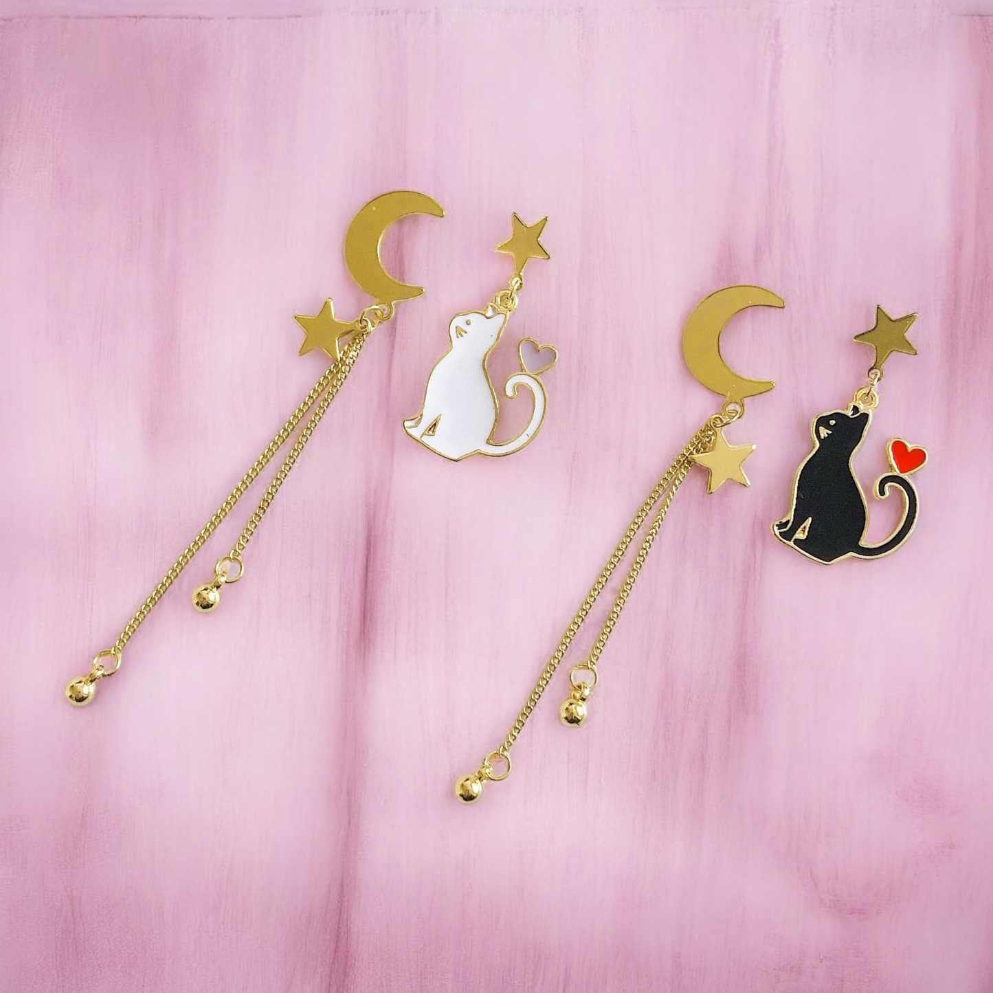 Wish Upon a Cat Earrings