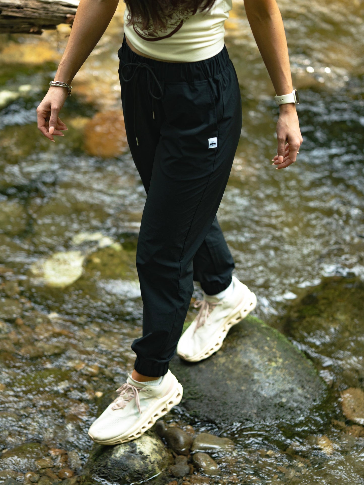 Women's Stretch Jogger (Black) - Convenient store