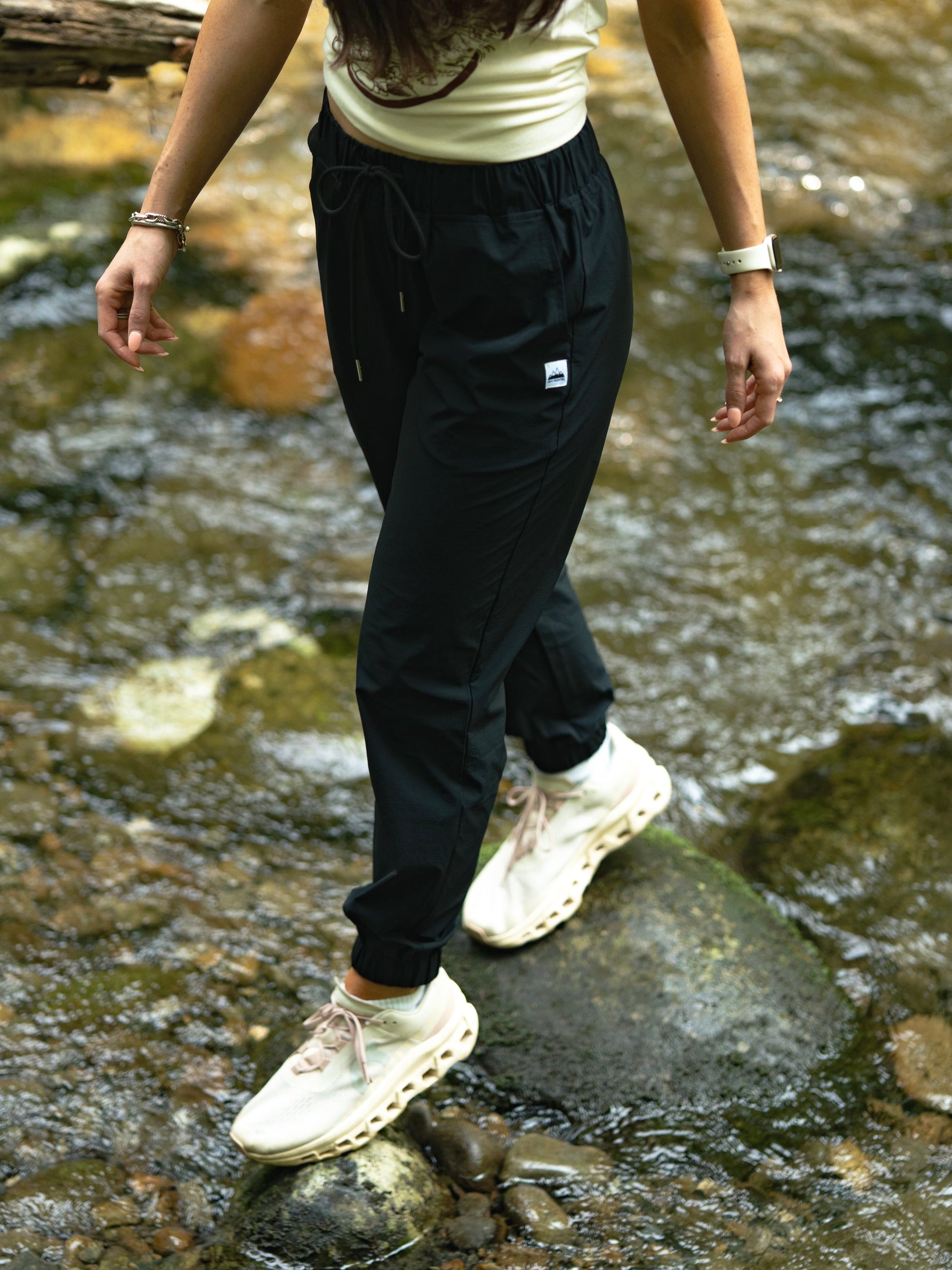 Women's Stretch Jogger (Black) - Convenient store