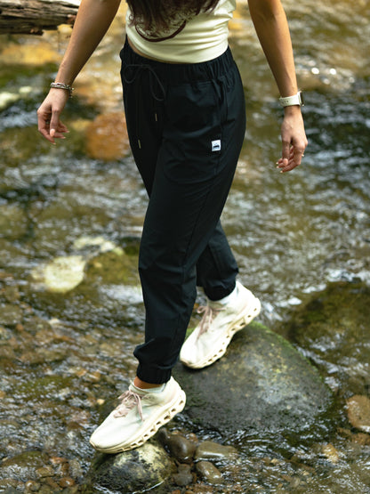 Women's Stretch Jogger (Black) - Convenient store