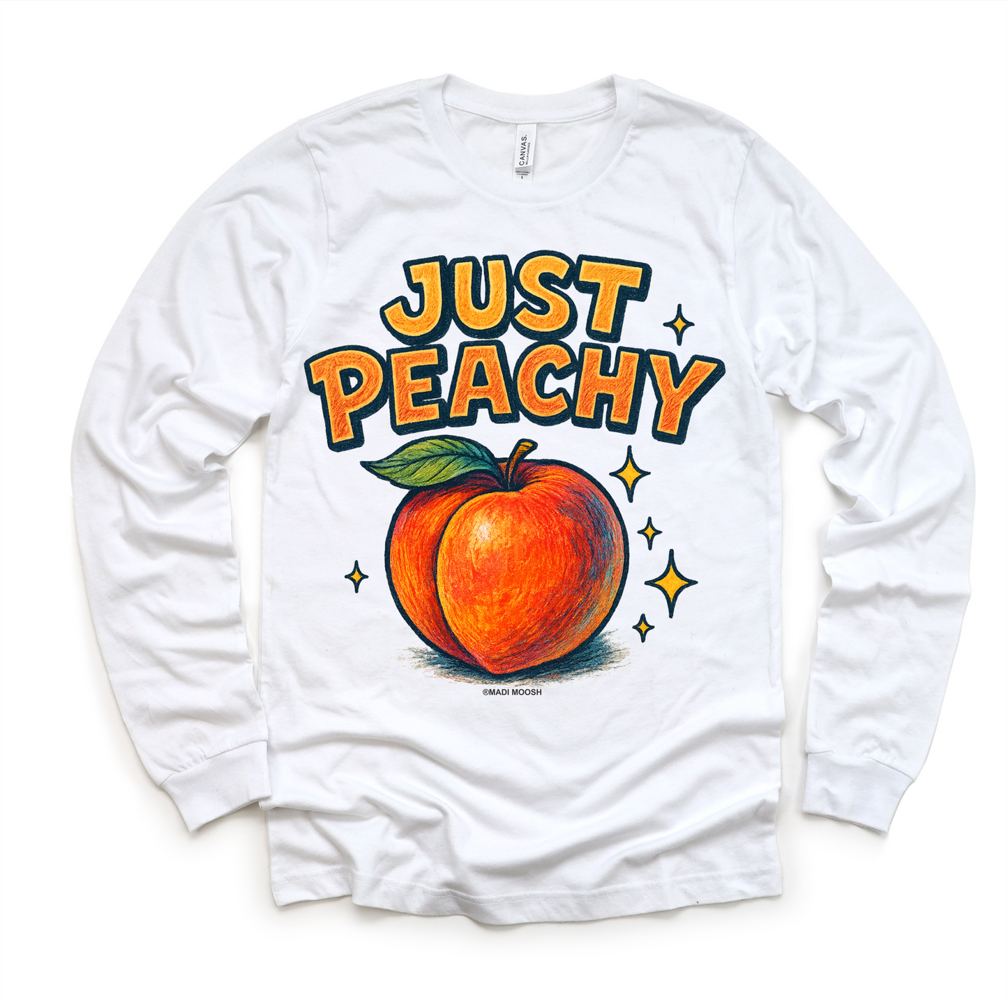 Just Peachy Fruit Shirt - Food Pun Tee - Convenient store