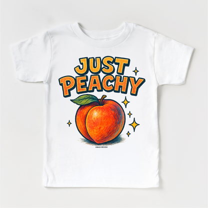 Just Peachy Fruit Shirt - Food Pun Tee - Convenient store