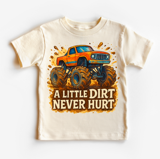 Monster Truck A Little Dirt Never Hurt Shirt - Funny Tee - Convenient store