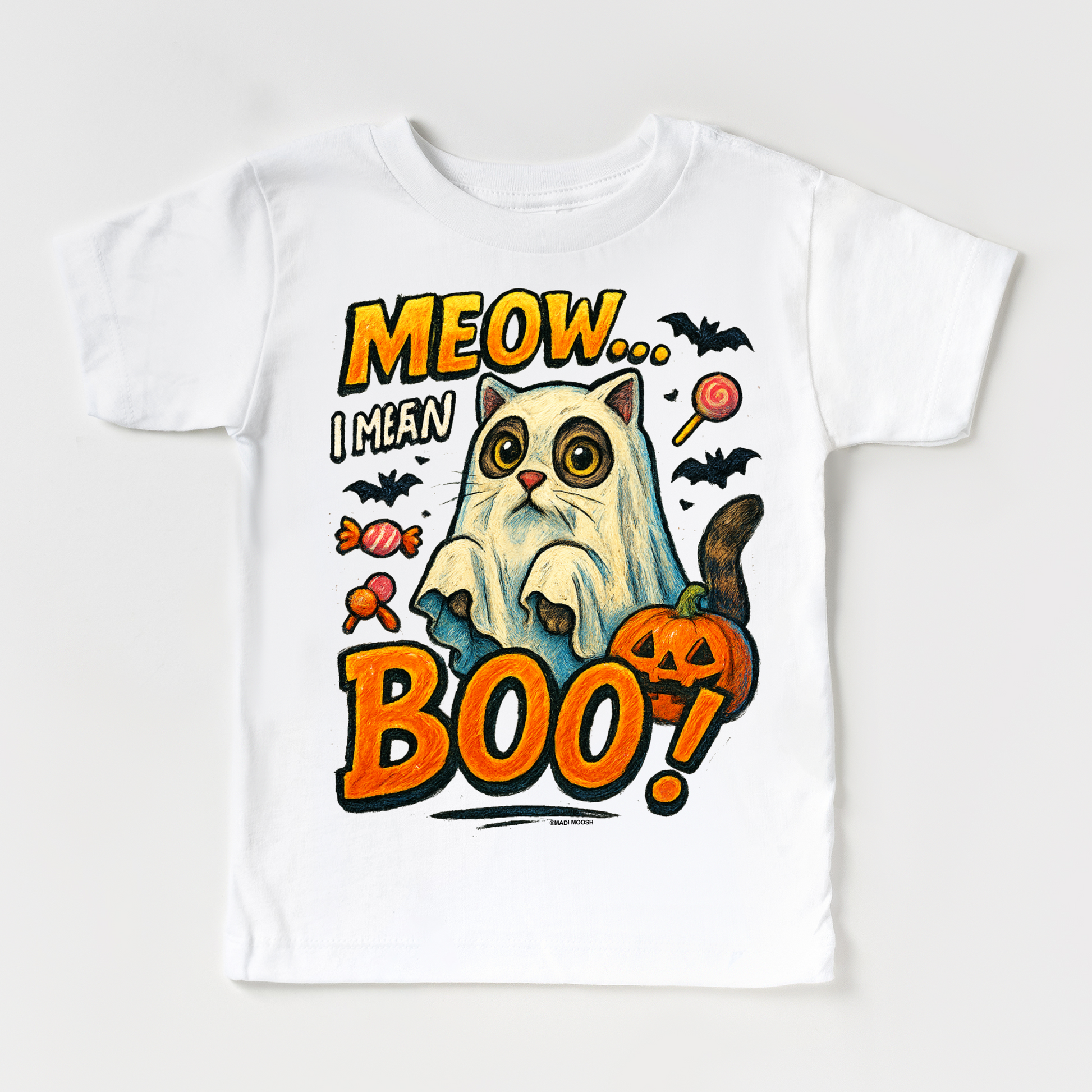 Meow.. I Mean Boo Halloween Cat Shirt - Halloween Tee - Convenient store