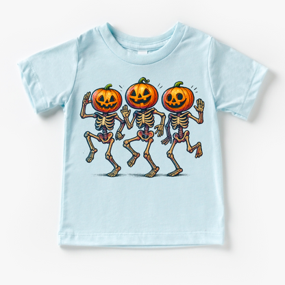 Dancing Skeleton pumpkin Heads Shirt - Halloween Tee - Convenient store