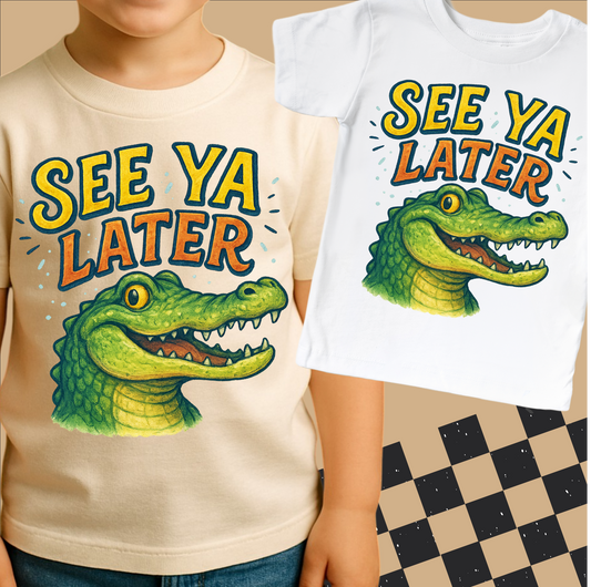 See Ya Later Alligator  Shirt - Funny Retro Tee - Convenient store
