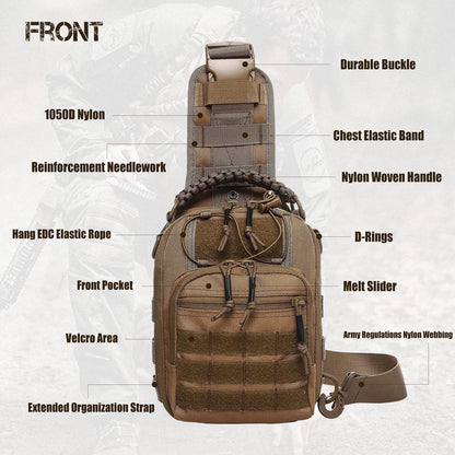 Military Anti-Cut Waterproof Tactical Range Sling Bag