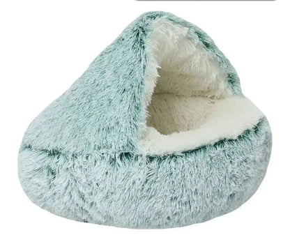 Semi-Closed Cat Bed with Universal Cover - Four Seasons Nest for Small Dogs and Pets Convenient store