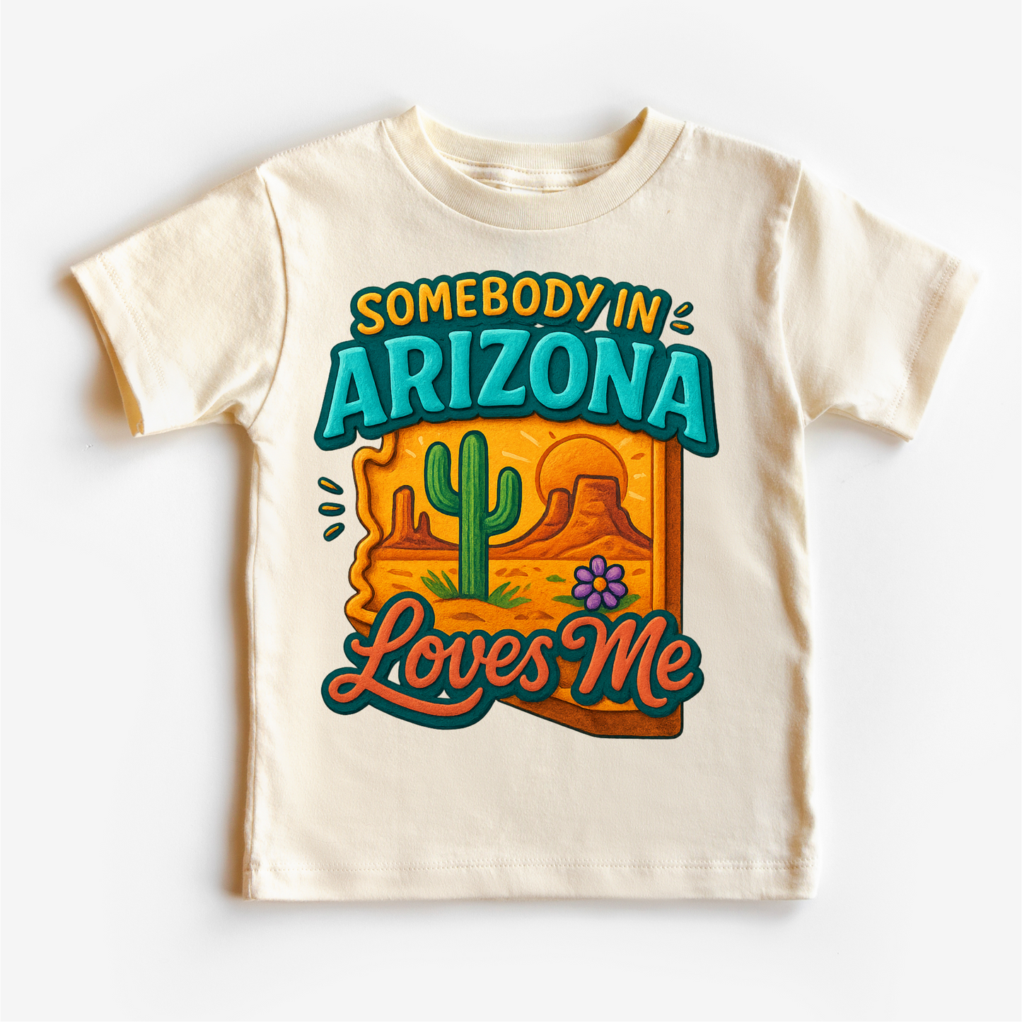 Somebody In Arizona Loves Me Shirt - State Souvenir Tee - Convenient store