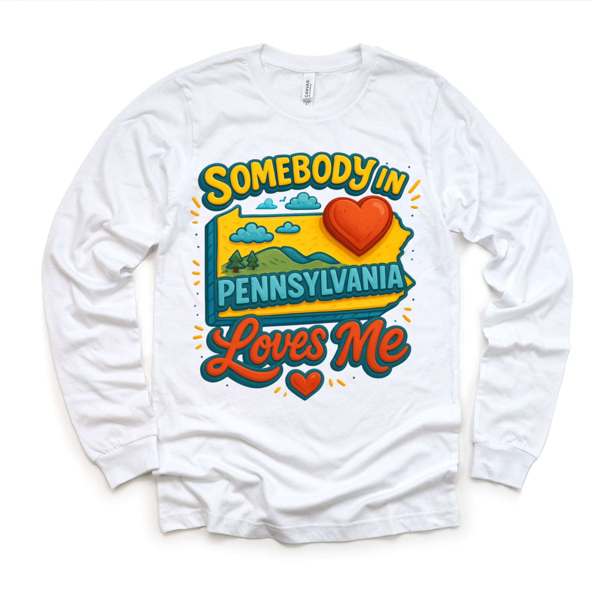 Somebody In Pennsylvania Loves Me Shirt - State Souvenir Tee - Convenient store