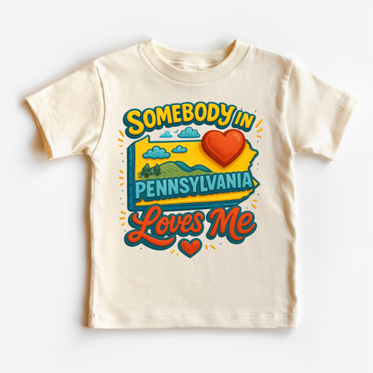 Somebody In Pennsylvania Loves Me Shirt - State Souvenir Tee - Convenient store