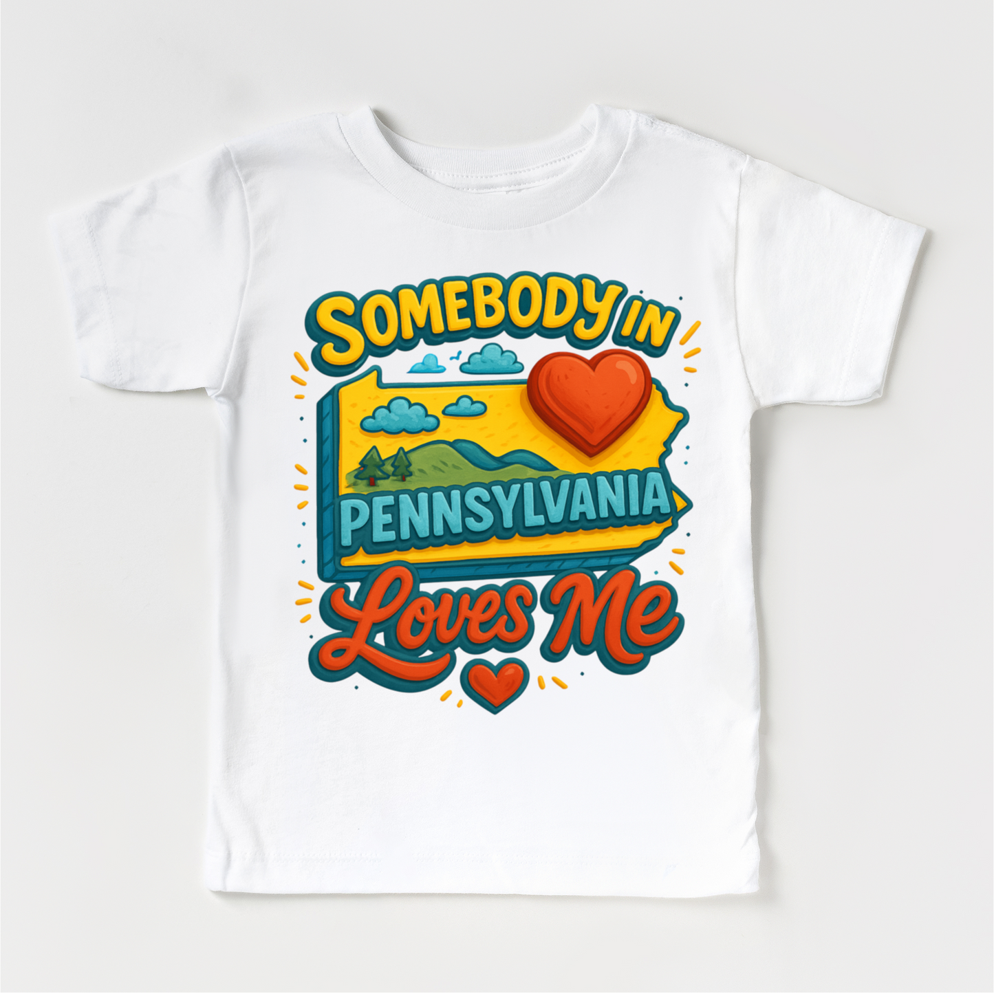 Somebody In Pennsylvania Loves Me Shirt - State Souvenir Tee - Convenient store
