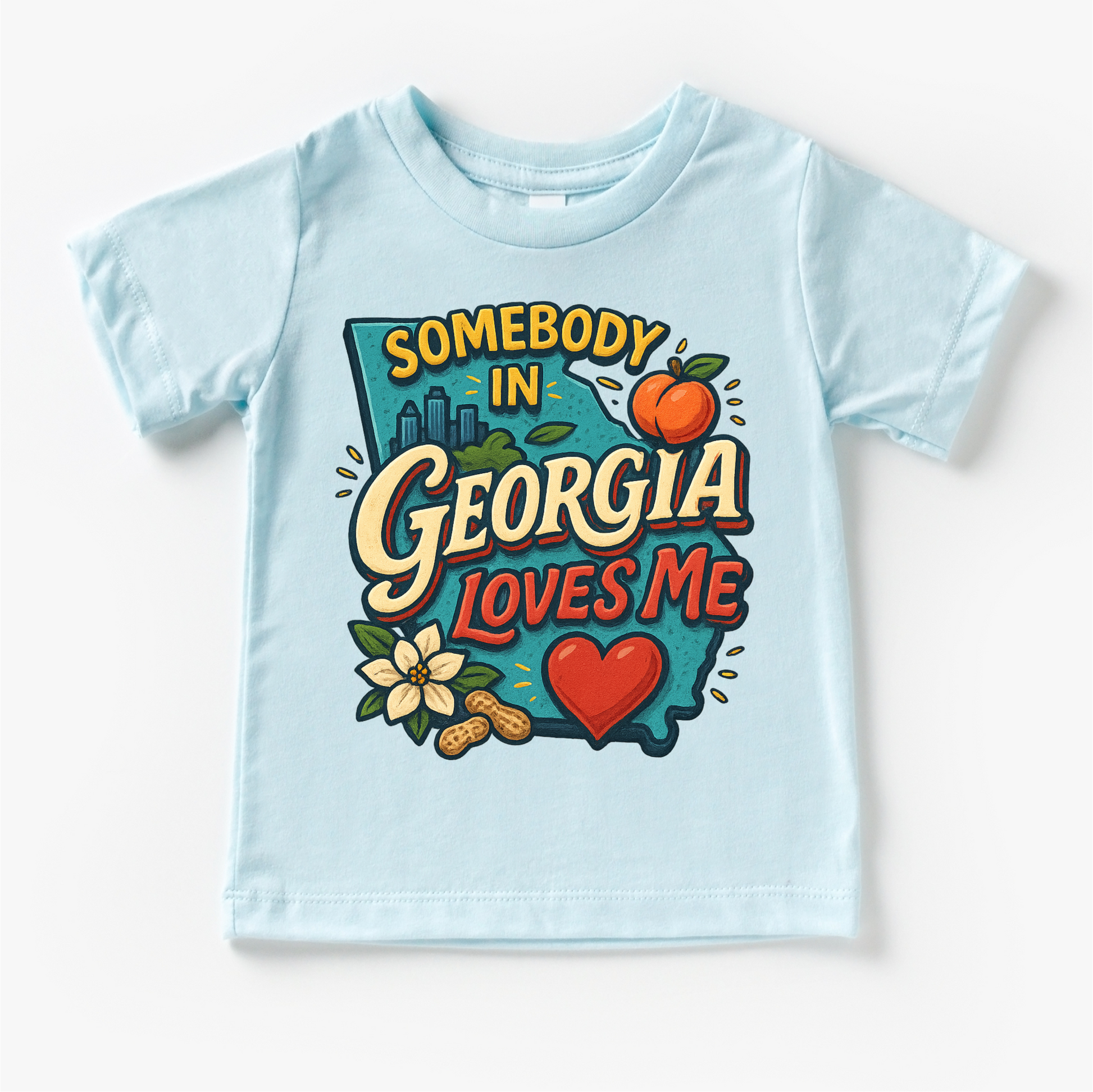 Somebody In Georgia Loves Me Shirt - State Souvenir Tee - Convenient store