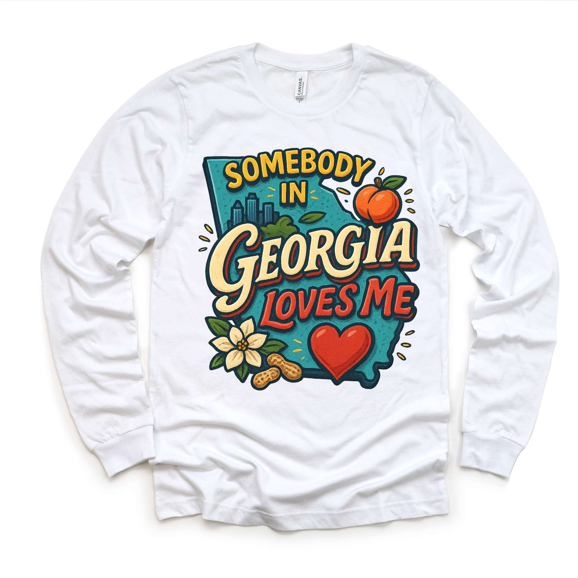 Somebody In Georgia Loves Me Shirt - State Souvenir Tee - Convenient store