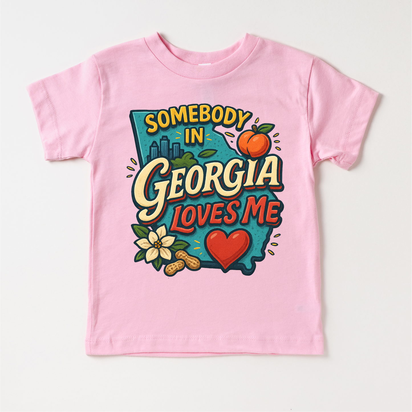 Somebody In Georgia Loves Me Shirt - State Souvenir Tee - Convenient store