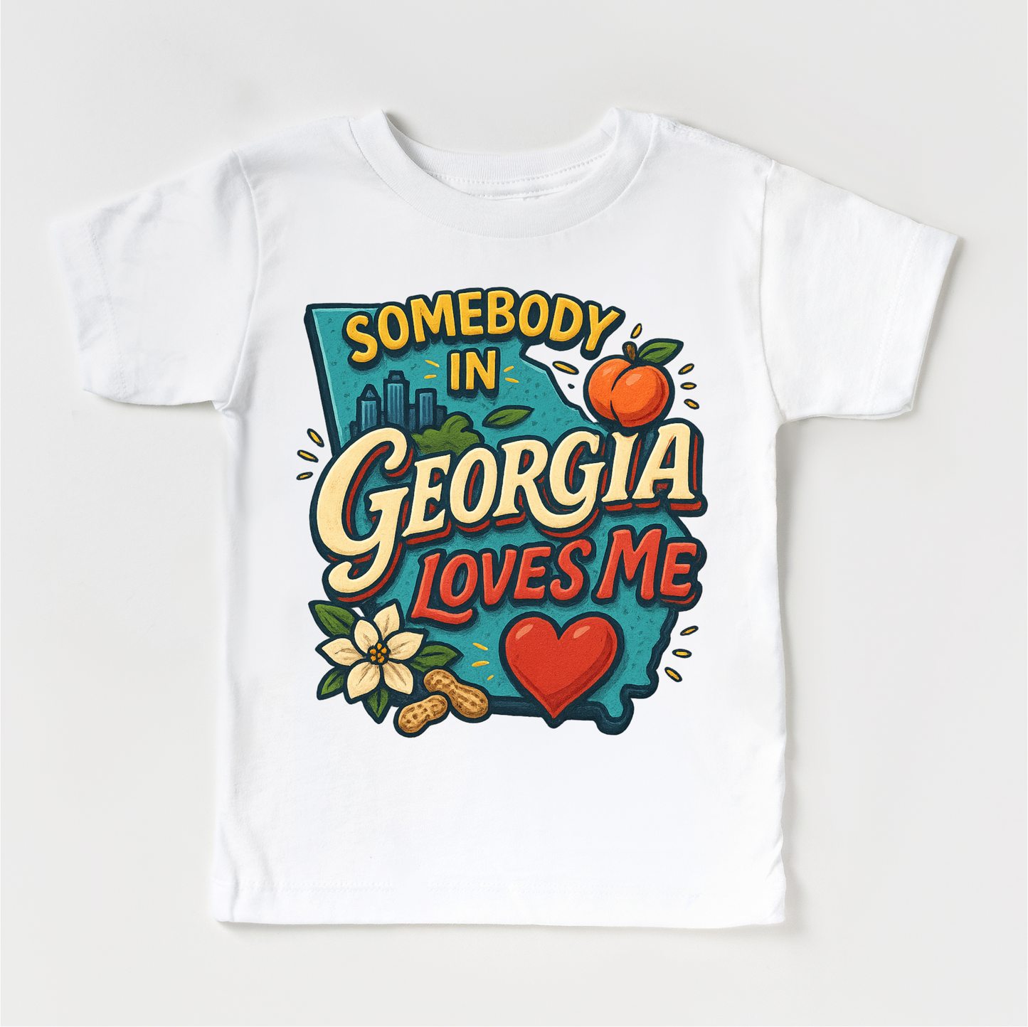 Somebody In Georgia Loves Me Shirt - State Souvenir Tee - Convenient store