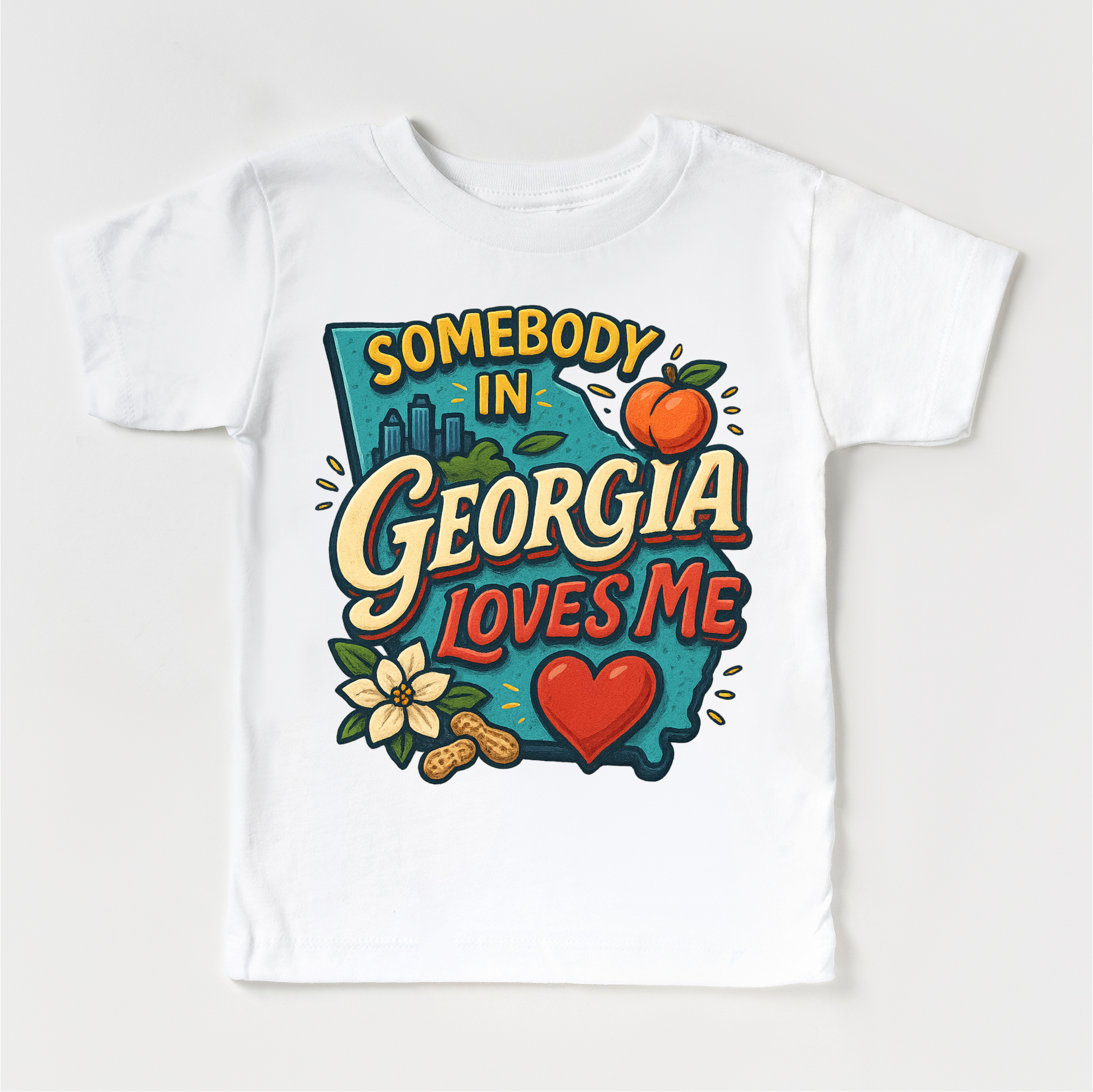Somebody In Georgia Loves Me Shirt - State Souvenir Tee - Convenient store