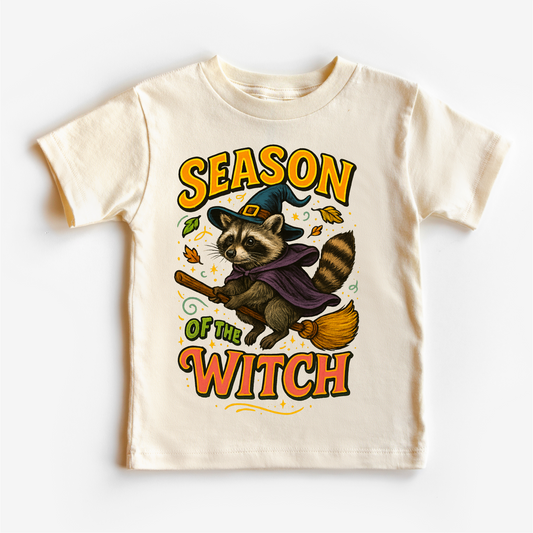 Season Of The Witch Raccoon Shirt - Halloween Tee - Convenient store