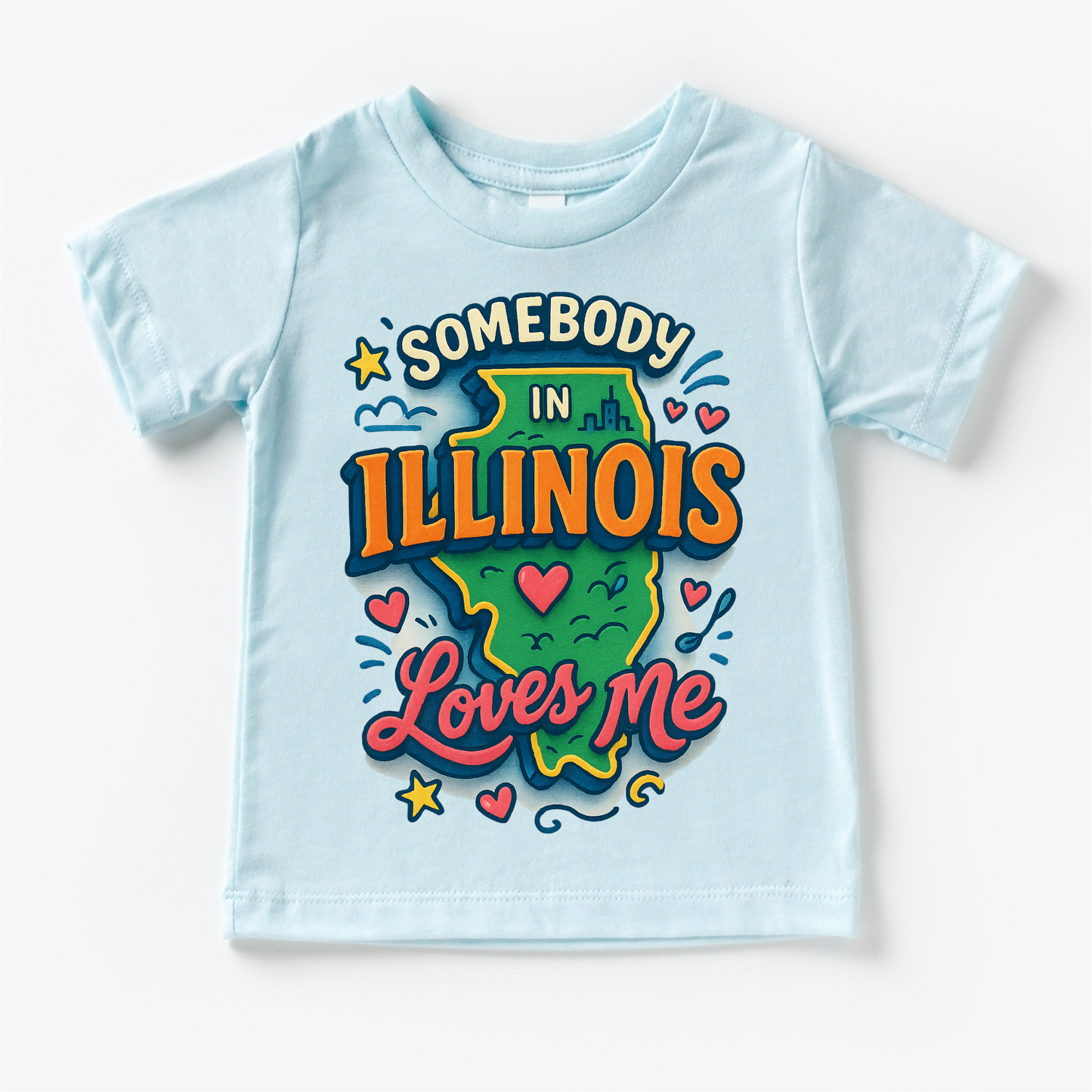 Somebody In Illinois Loves Me Shirt - State Souvenir Tee - Convenient store
