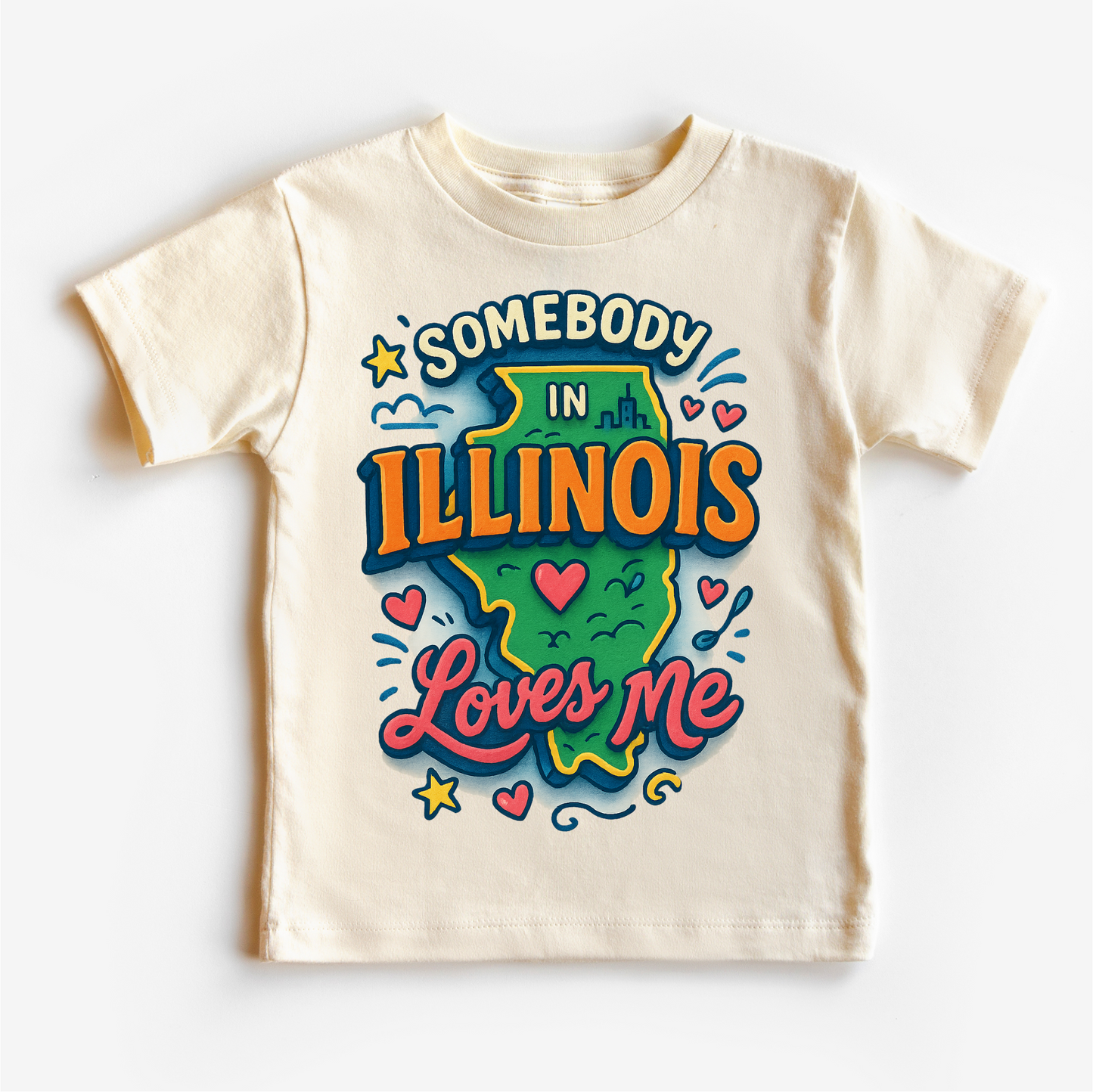 Somebody In Illinois Loves Me Shirt - State Souvenir Tee - Convenient store