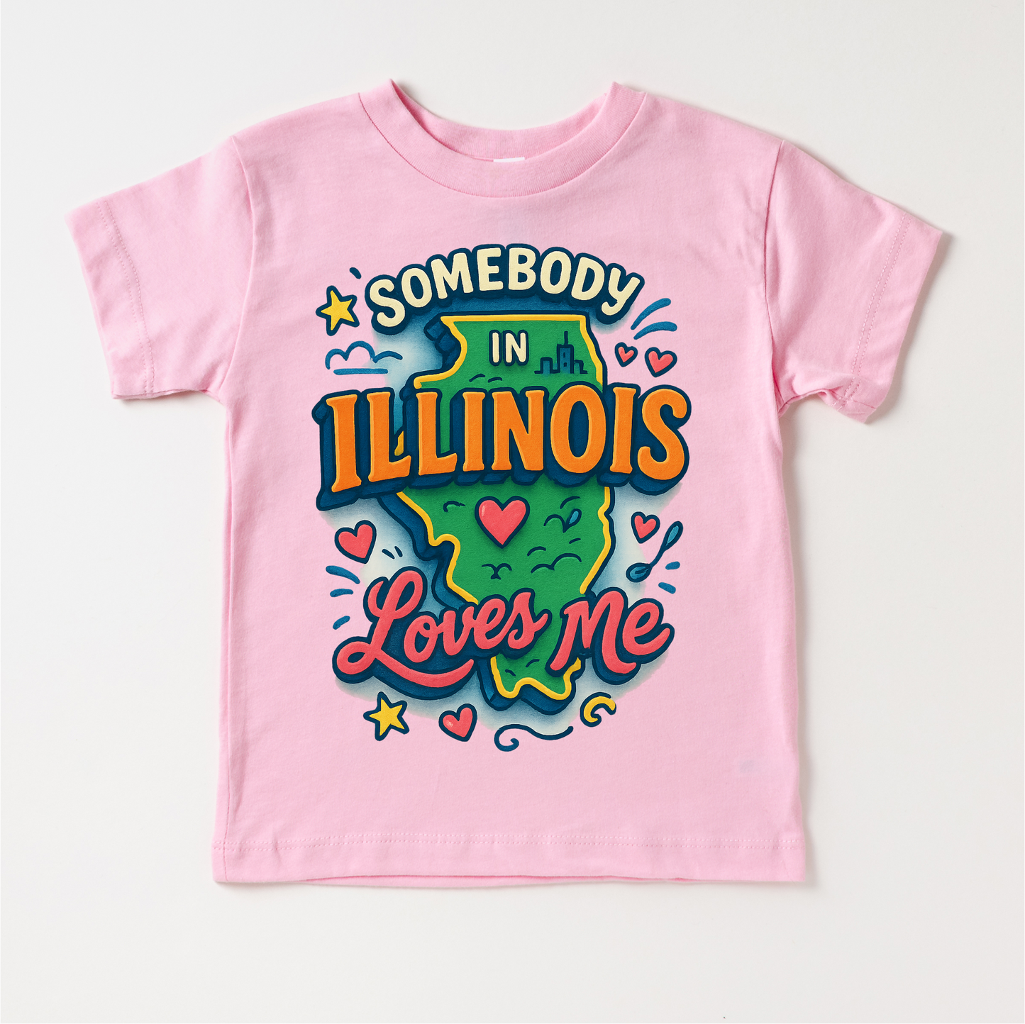 Somebody In Illinois Loves Me Shirt - State Souvenir Tee - Convenient store