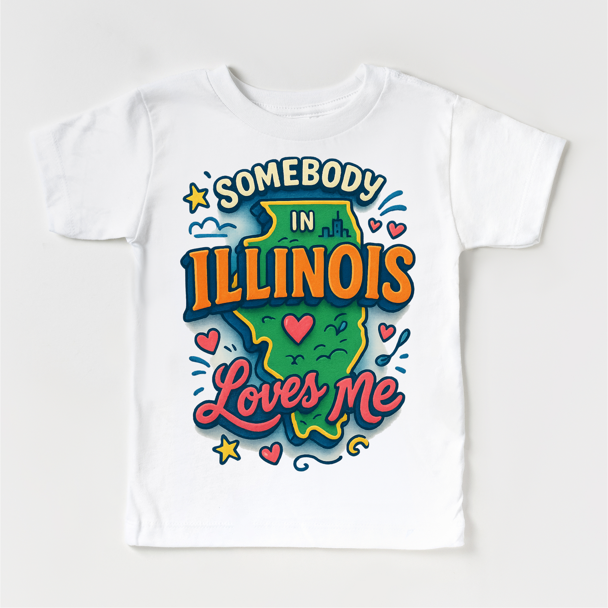 Somebody In Illinois Loves Me Shirt - State Souvenir Tee - Convenient store