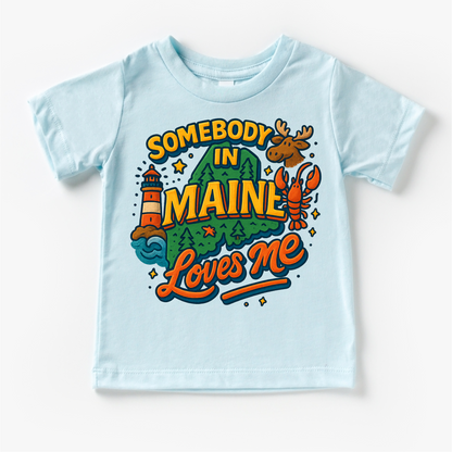 Somebody In Maine Loves Me Shirt - State Souvenir Tee - Convenient store