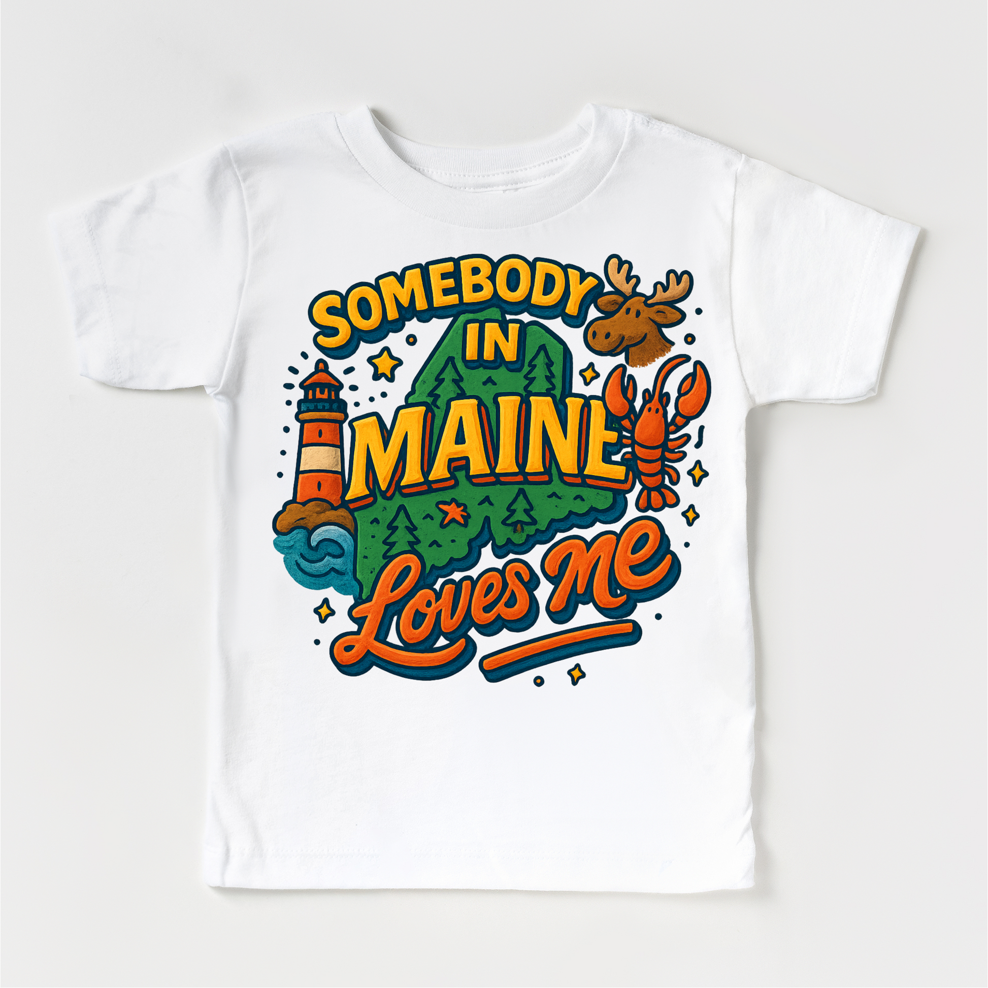 Somebody In Maine Loves Me Shirt - State Souvenir Tee - Convenient store