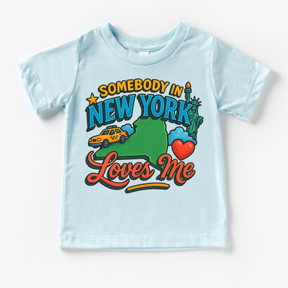 Somebody In New York Loves Me Shirt - State Souvenir Tee - Convenient store