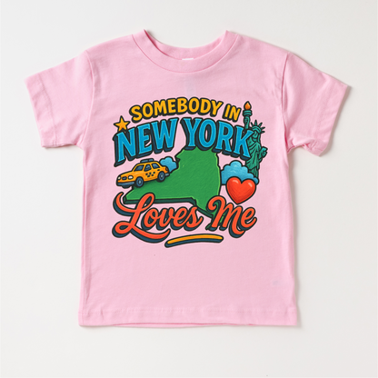 Somebody In New York Loves Me Shirt - State Souvenir Tee - Convenient store