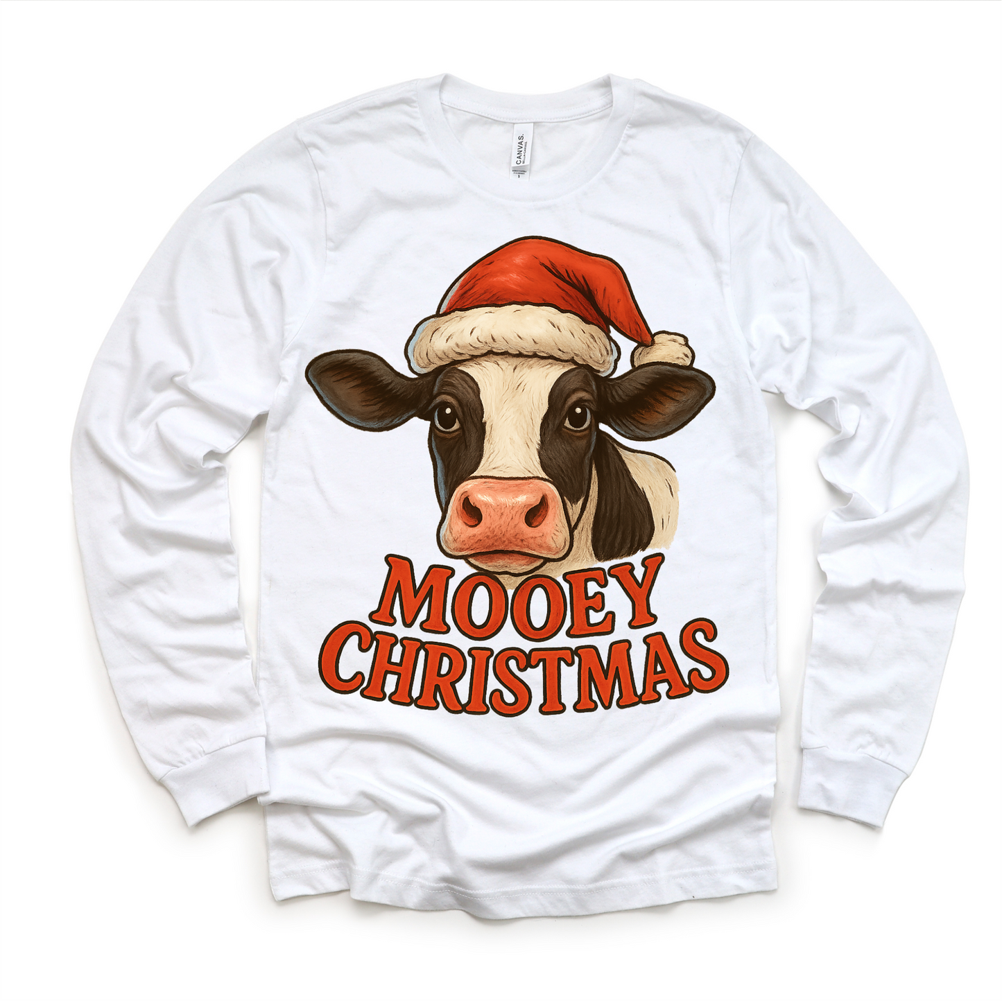 Mooey Christmas Country Cow Shirt - Farm Christmas Tee - Convenient store