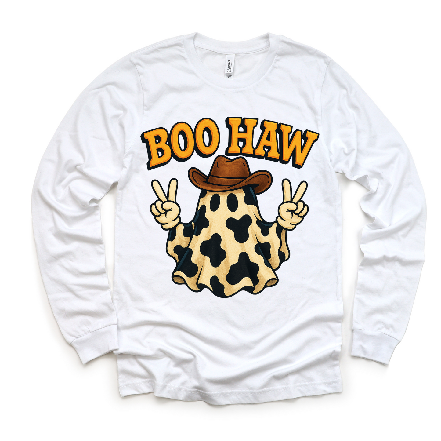 Boo How Cowboy Ghost Halloween Shirt - Western Halloween Tee - Convenient store