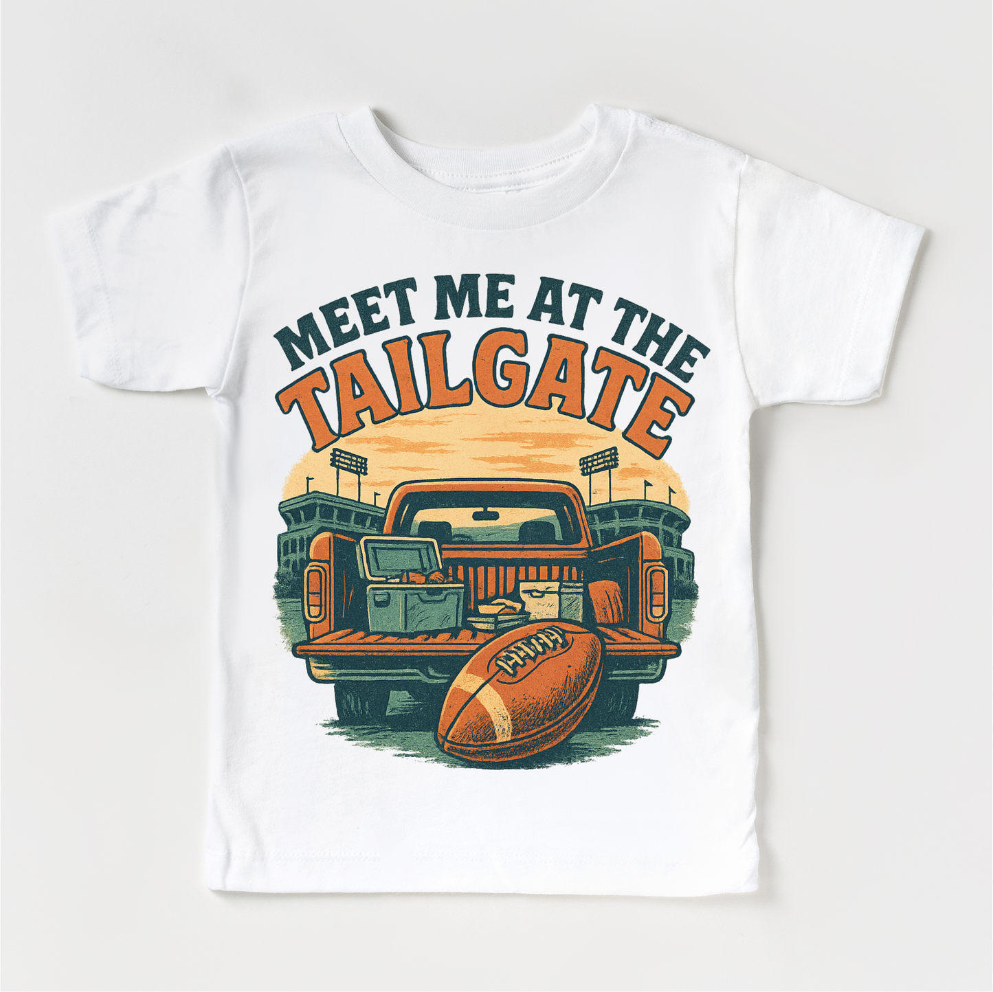 Meet Me At The Tailgate Football Shirt - Retro Football Tee - Convenient store