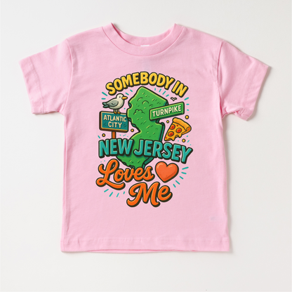 Somebody In New Jersey Loves Me Shirt - State Souvenir Tee - Convenient store