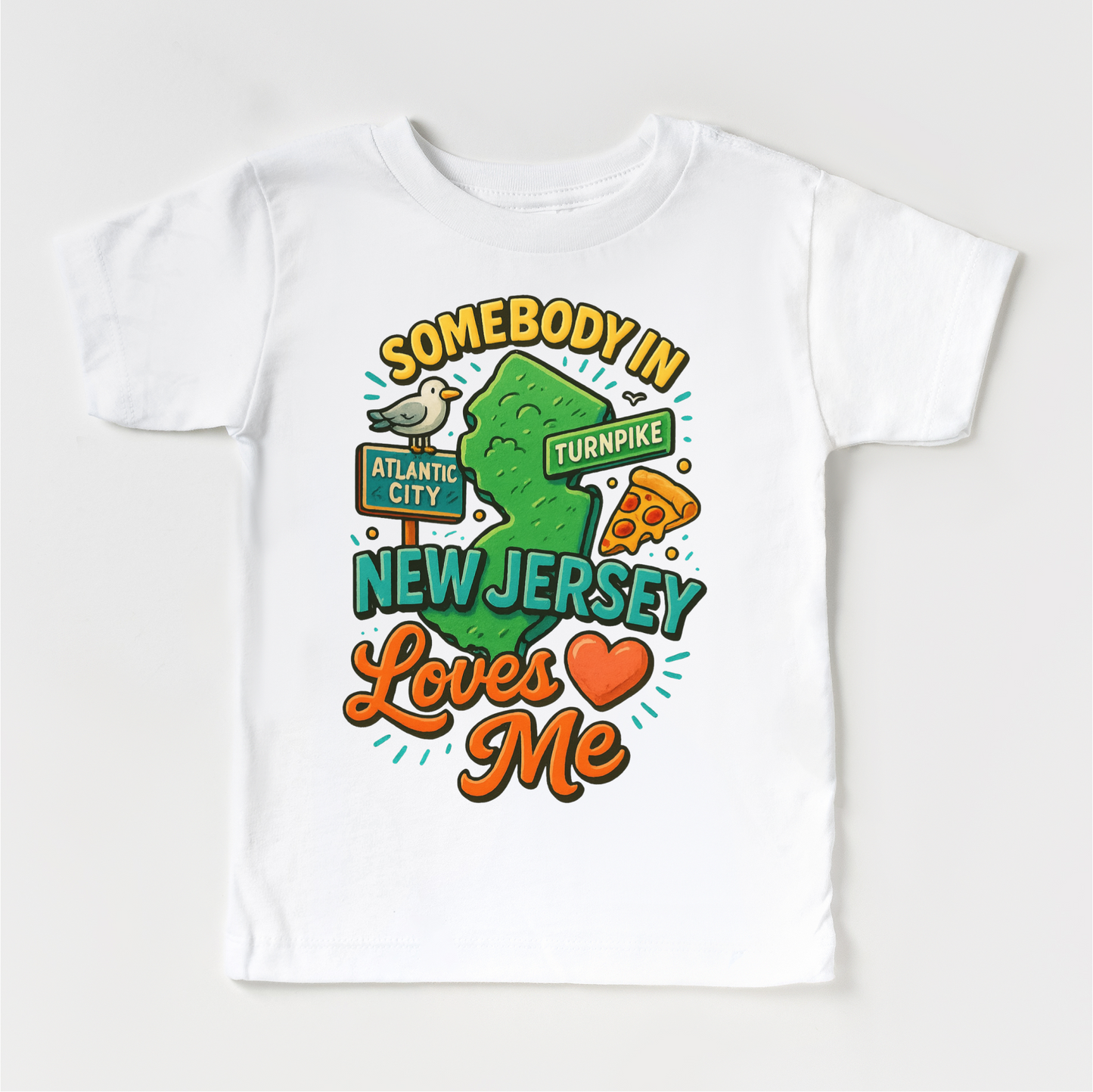 Somebody In New Jersey Loves Me Shirt - State Souvenir Tee - Convenient store